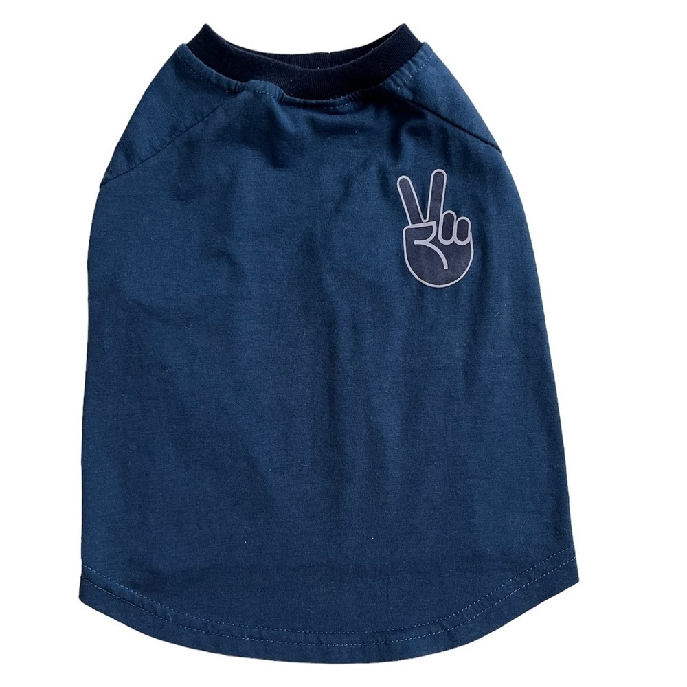 Top Pau Blue Dog Sleeveless Shirt, Size S